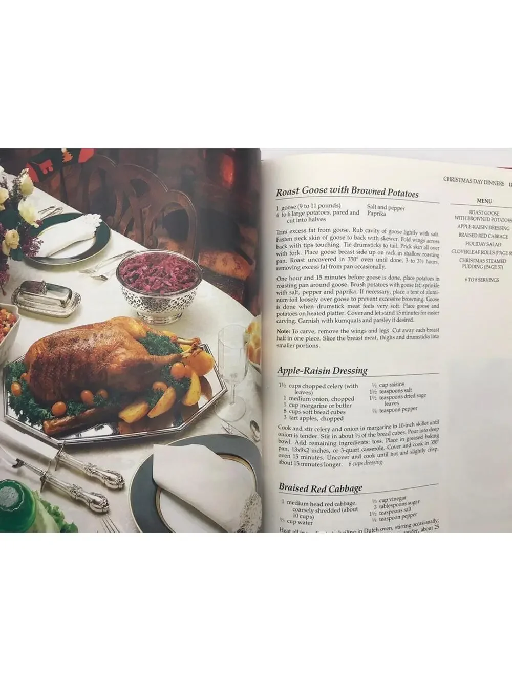 Vintage Betty Crocker's Christmas Cookbook, 1988 Hardcover